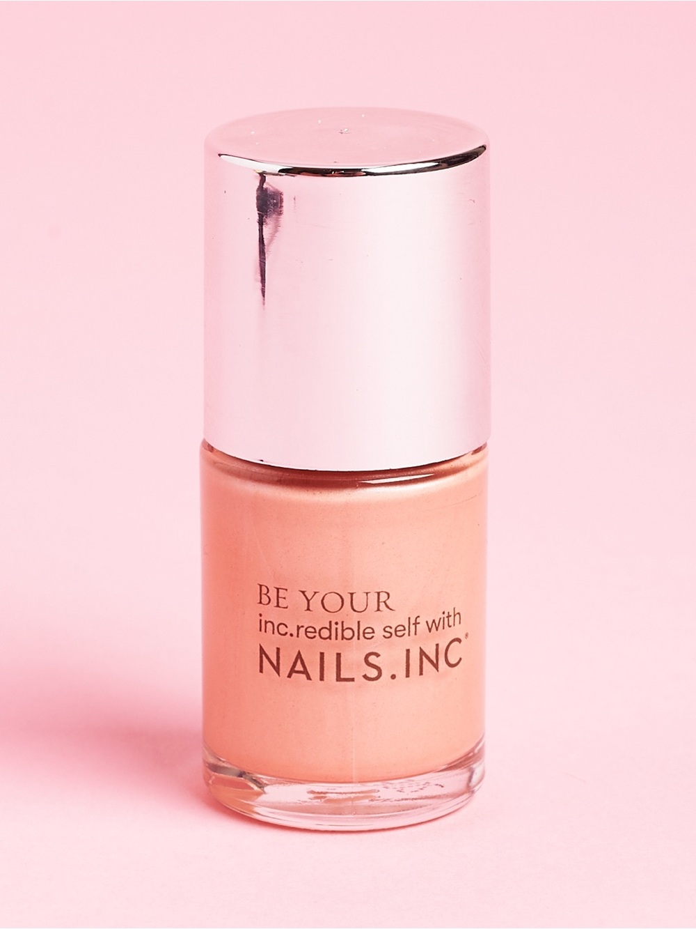 Nails Inc Feelings Feelings Peach Nail Polish 10ml Pearlescent Cruelty Free